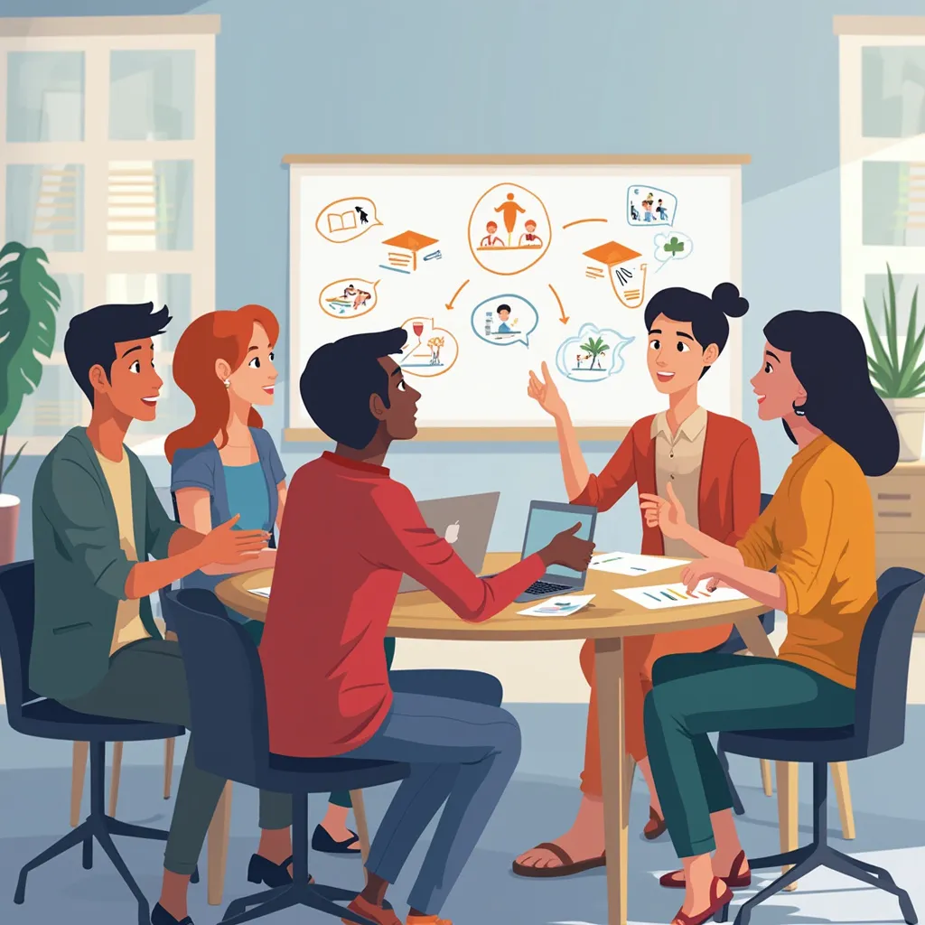 Séance de coaching en groupe