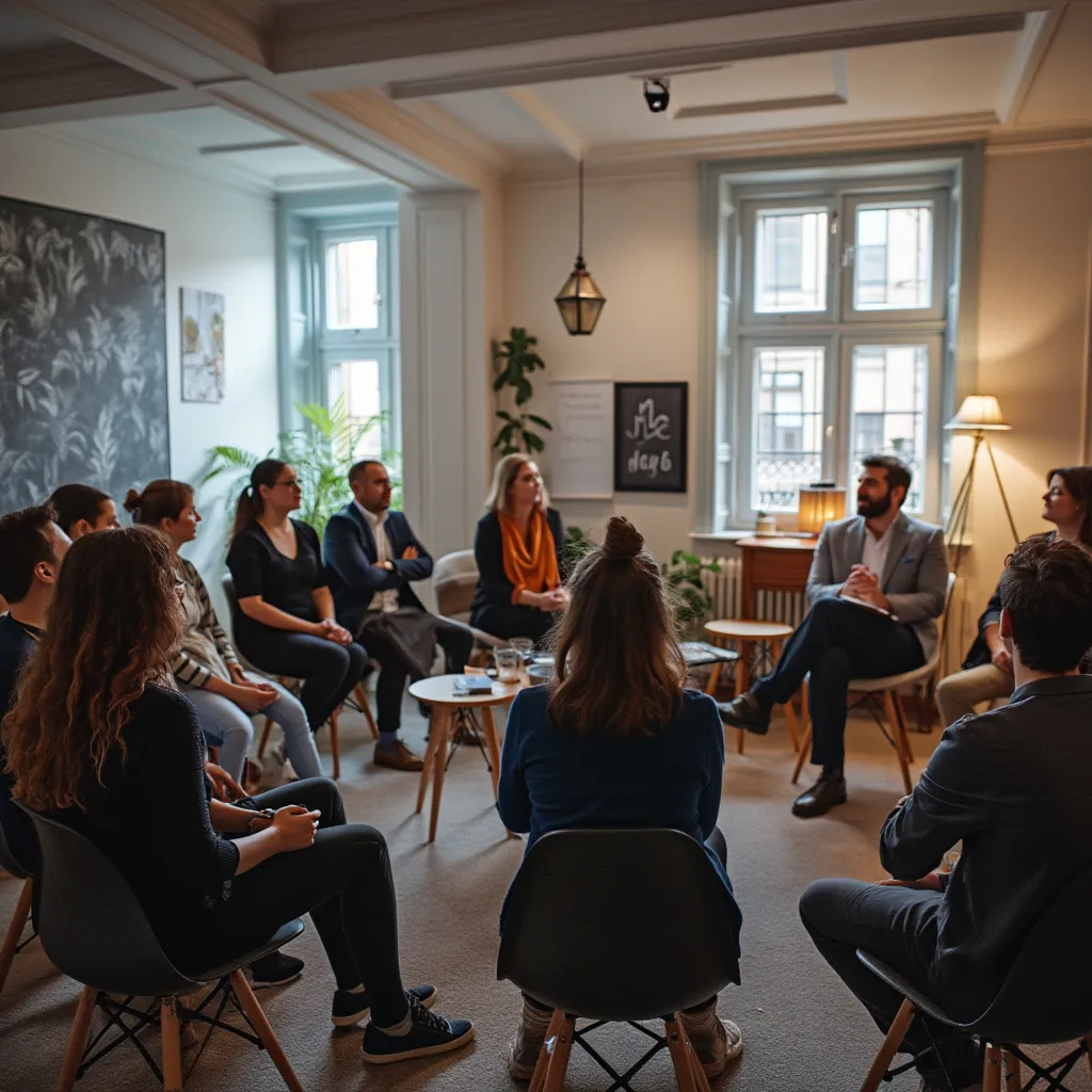Groupe de personnes participant à un atelier